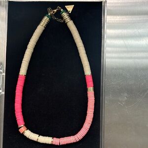 Anthropologie Brand: Serefina- Pink and Cream Beaded Necklace